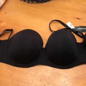 Torrid black push up strapless